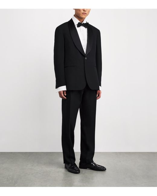 Polo Ralph Lauren Black Wool Barathea Shawl Collar 2-Piece Tuxedo for men