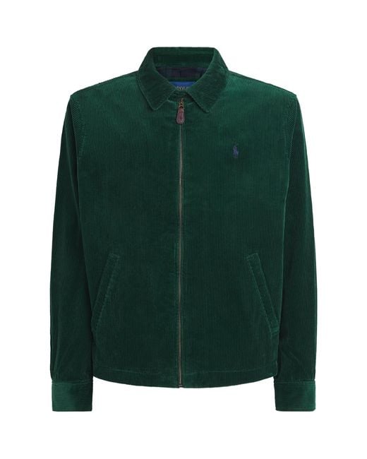 Polo Ralph Lauren Green Cotton Corduroy Wynton Jacket for men