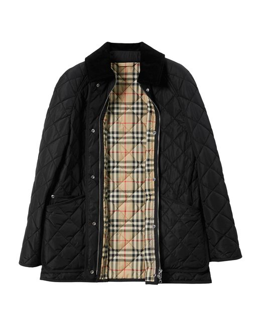 Burberry Black Quilted Field Jacket