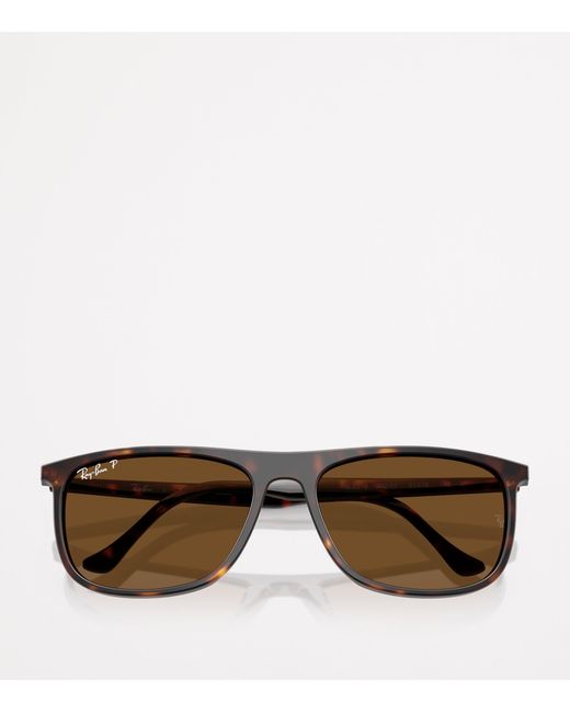 Ray-Ban Brown Rb2216 Rectangle Sunglasses