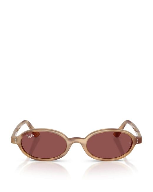 Ray-Ban Pink Rb4472 Khal Oval Sunglasses
