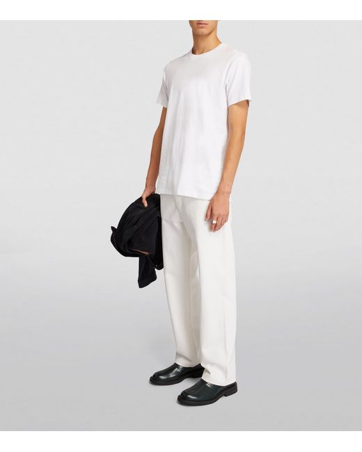 FRAME White Cotton T-Shirt for men