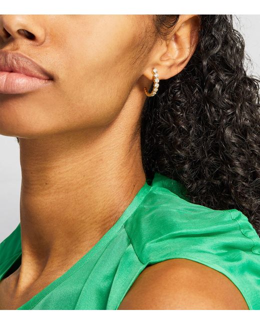 Sophie Bille Brahe Metallic And Diamond Boucle Ensemble Earrings