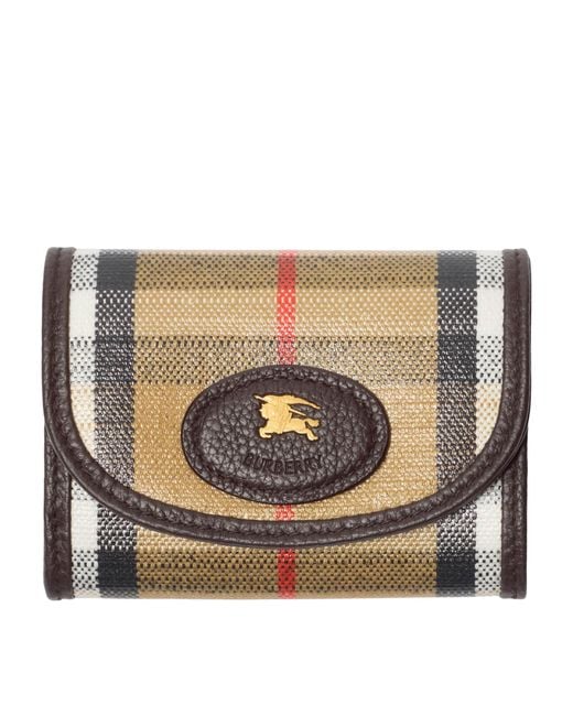 Burberry Metallic Check Coin Wallet