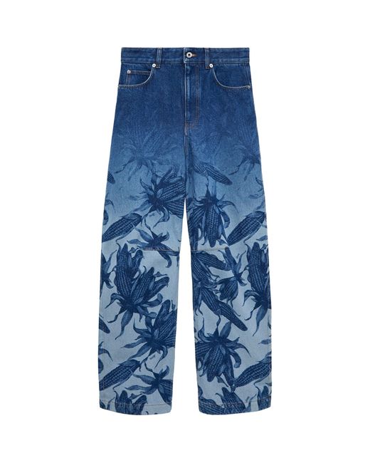 Loewe Blue X Paula's Ibiza Anagram Barrel Jeans