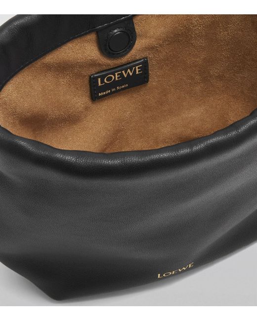 Loewe Black Mini Leather Flamenco Purse