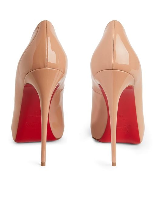 Christian Louboutin Natural Patent Leather New Very Prive Pumps 120