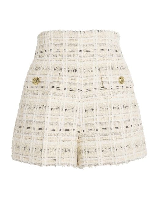 Sandro Natural Tweed Shorts