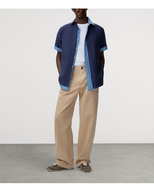 Loewe Natural X Paula's Ibiza Cotton Straight Trousers for men