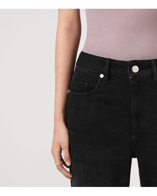 AllSaints Black Ember Flared Jeans