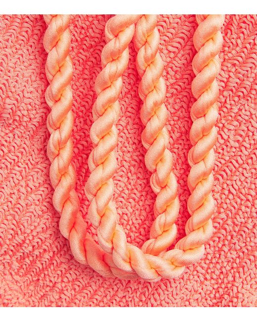 Hunza G Pink Twisted-Strap Phoebe Bikini