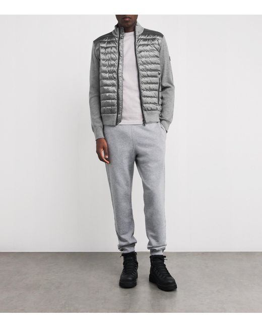 Bogner Gray Padded Zisco Hybrid Jacket for men
