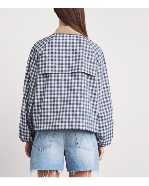 Barbour Blue Gingham Ovingham Jacket