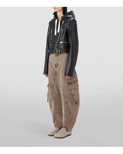 J.W. Anderson Natural Twisted Cargo Trousers