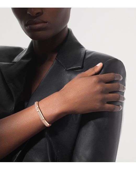 Messika Natural Moderniste Medium And Diamond Pavé Bangle