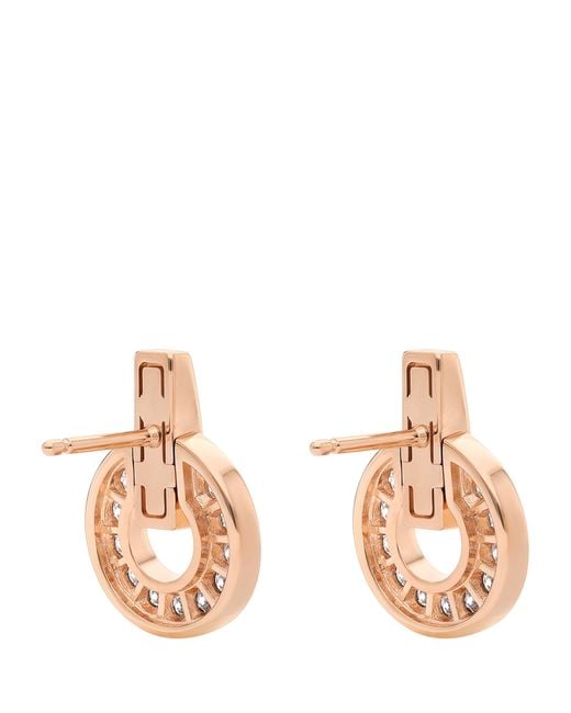 BVLGARI Metallic And Diamond Earrings