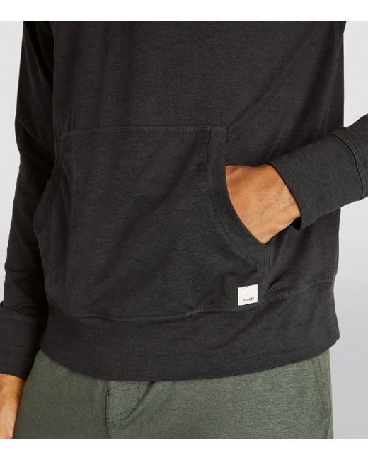 vuori Black Ponto Performance Half-Zip Hoodie for men