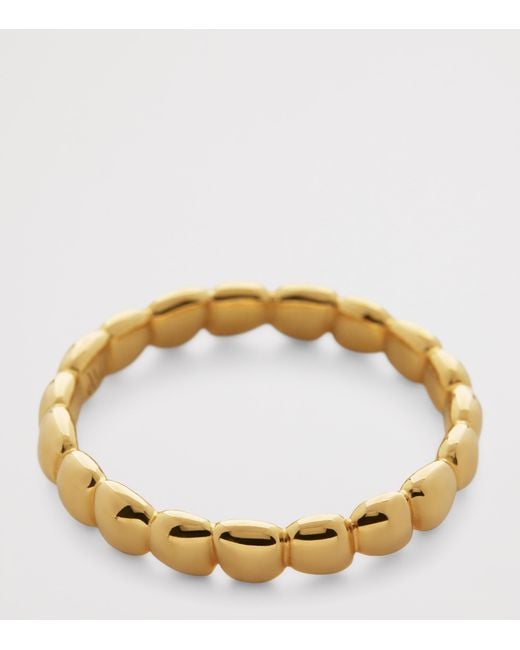 Monica Vinader Brown Vermeil Nura Teardrop Ring