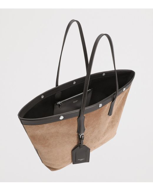 Dolce & Gabbana Brown Suede Atene Tote Bag for men