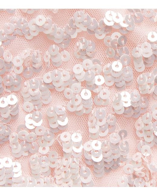 Needle & Thread Pink Anais Sequin Frill Gown