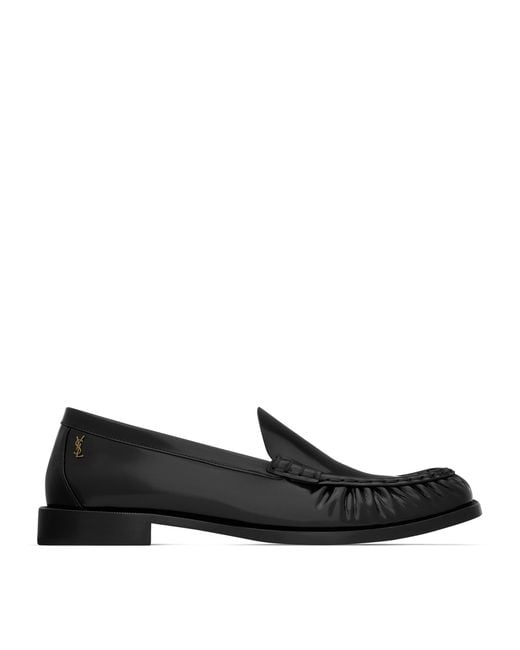 Saint Laurent Black Calfskin Theobald Loafers for men