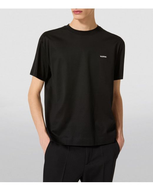 Valentino Garavani Black Logo T-Shirt for men