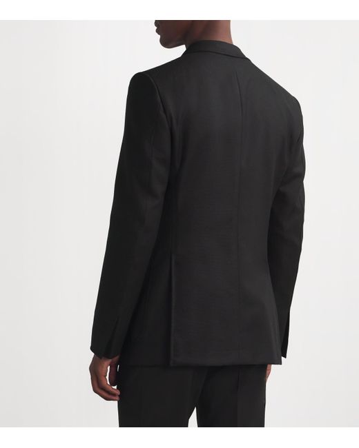 Tom Ford Black Wool-Mohair Blazer for men