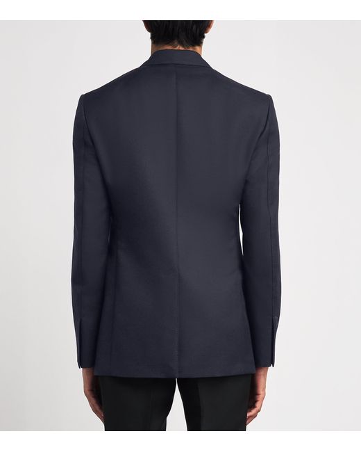 Tom Ford Blue Wool-Mohair-Silk Shelton Blazer for men
