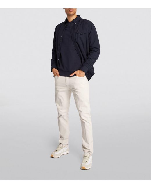 Sunspel Blue Loopback Sweatshirt for men