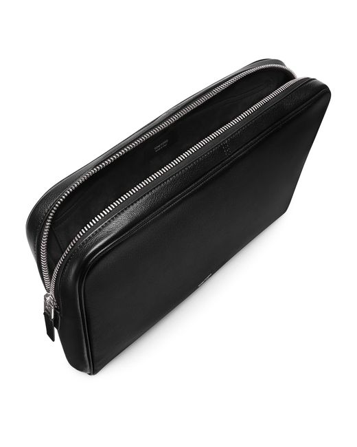 Tom Ford Black Leather Portfolio Pouch for men