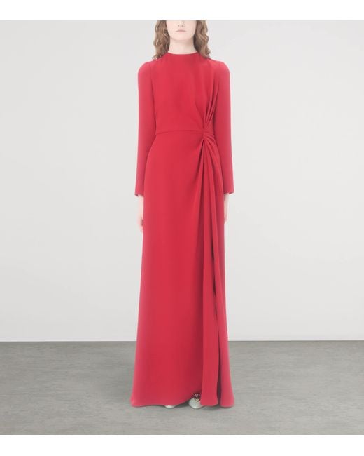 Valentino Red Silk Cady Gown
