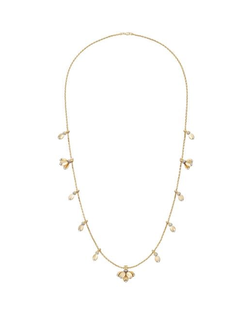 Cartier Metallic And Diamond Grain De Café Necklace