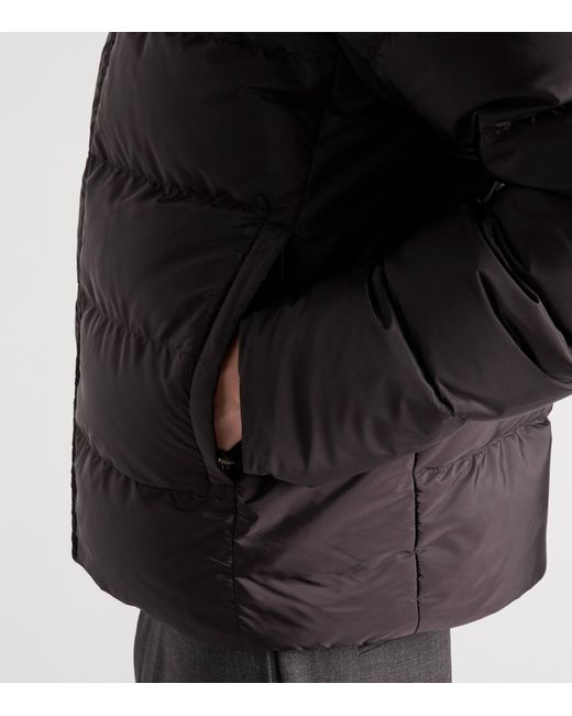 Prada Black Re-Nylon Medium-Weight Down Jacket for men