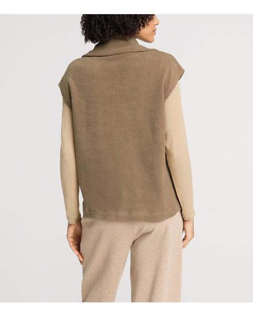 Hanro Brown Fleece Gilet
