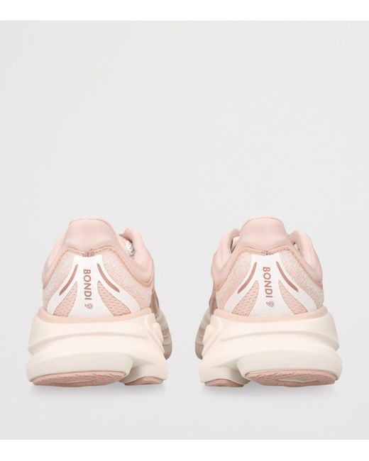 Hoka One One Pink Bondi 9 Running Sneakers