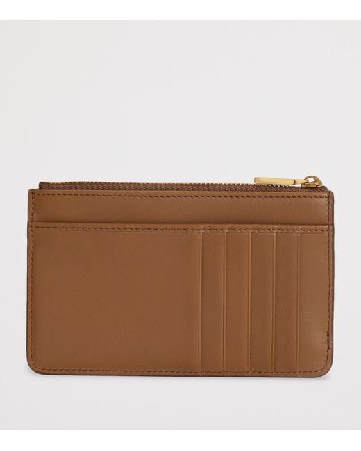 Dolce & Gabbana Brown Calfskin Dg Millennials Card Holder
