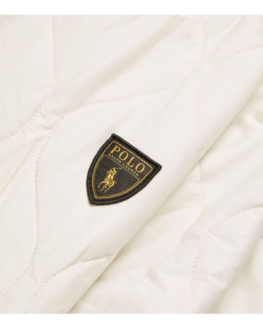 Polo Ralph Lauren White Onion-quilted Bomber Jacket for men