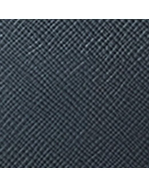 Serapian Blue Leather Double Evolution Briefcase for men