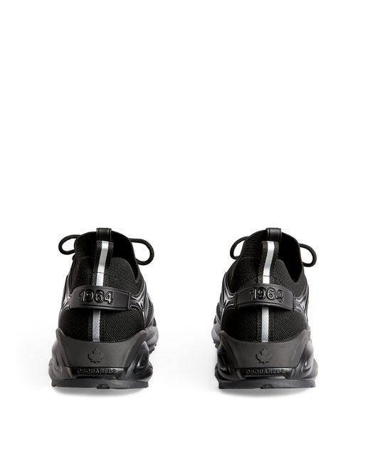 DSquared² Black Mesh Dash Sneakers for men