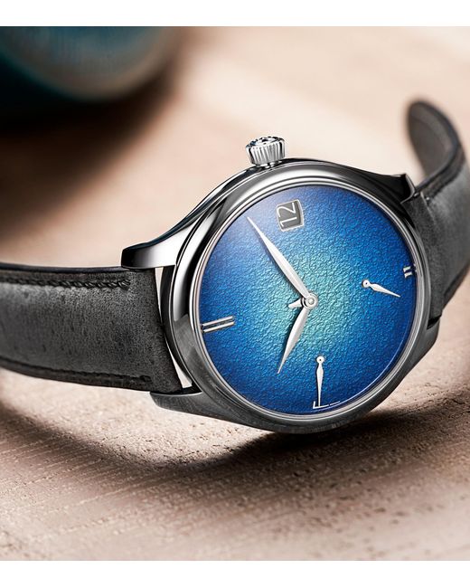 H. Moser & Cie Blue Tantalum Endeavour Perpetual Calendar Watch 42mm for men