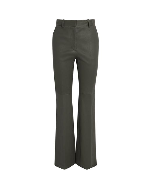 Joseph Gray Tafira Flared Leather Trousers
