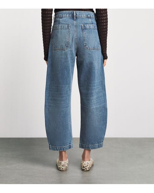 FRAME Blue The Ranger Wide Jeans