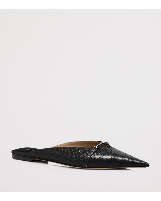 Tom Ford Black Python-Embossed Leather Julianne Mules