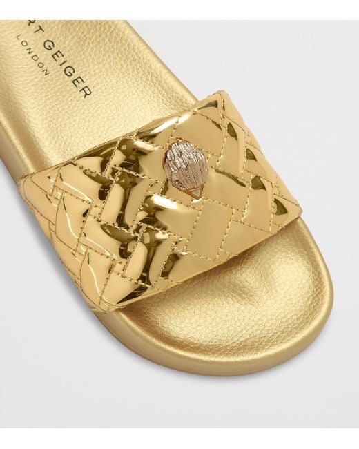 Kurt Geiger Yellow Meena Eagle Slides
