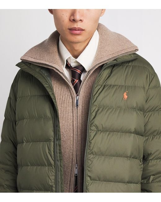 Polo Ralph Lauren Green Down Packable Colden Jacket for men