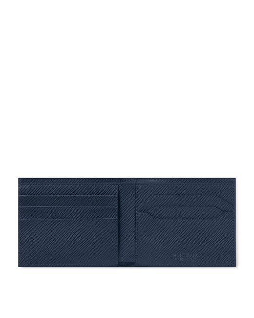Montblanc Blue Leather Sartorial Bifold Wallet
