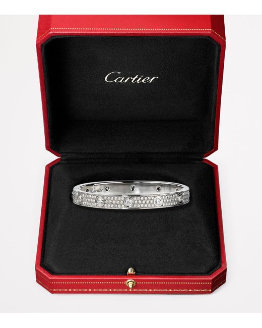Cartier Metallic And Diamond Love Bracelet