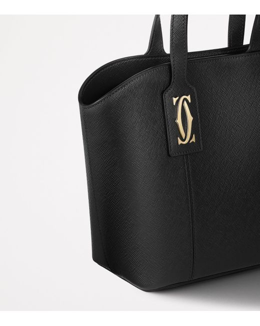 Cartier Black Mini Leather C De Tote Bag