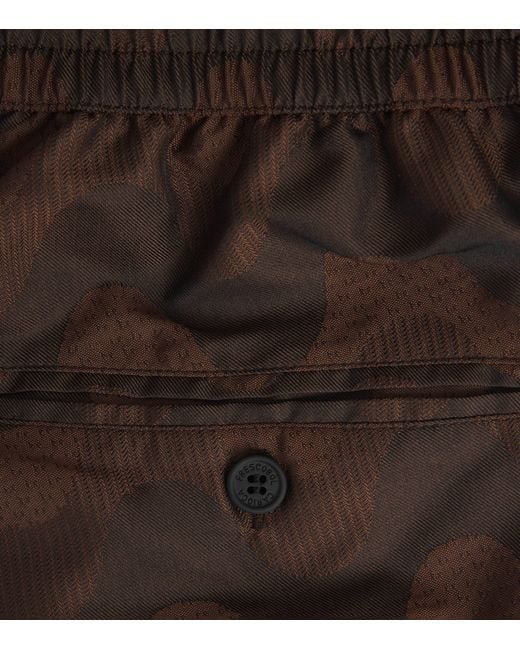 Frescobol Carioca Gray Printed Rio Swim Shorts for men