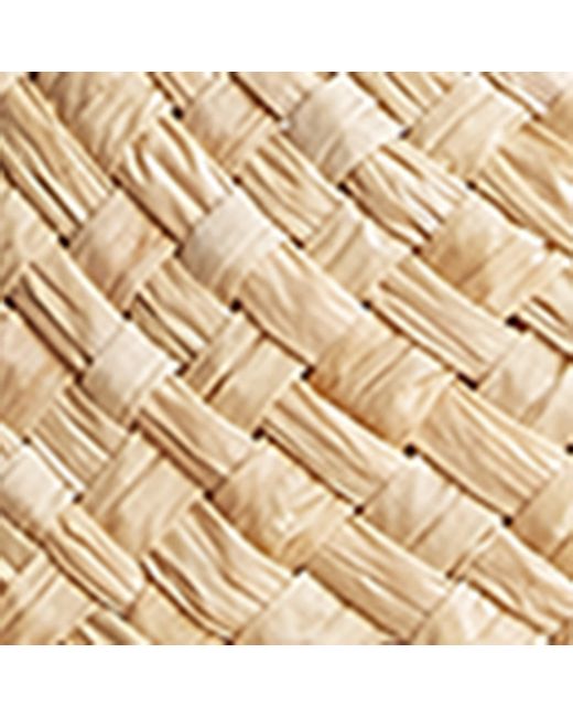 Lack of Color Natural Raffia Seashell-Embellished Cowboy Hat